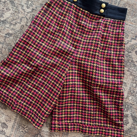 Laurel Pants - VINTAGE LAUREL WOOL PLAID SHORTS SZ SM